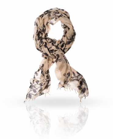 Палантин Женский W-SMALL.LEAF/BEIGE